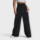 Iara - Pantalon taille haute et jambes larges