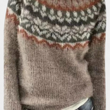 Ottavia | Pull en Maille avec Motif Nordique