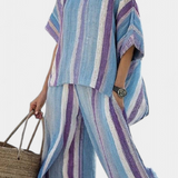 Laura - Ensemble Rayures Malva
