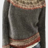 Ottavia | Pull en Maille avec Motif Nordique
