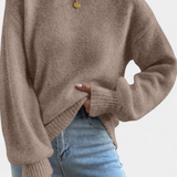 Rosa | Pull à Col Rond et Manches Bouffantes