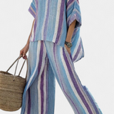 Laura - Ensemble Rayures Malva