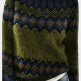 Ottavia | Pull en Maille avec Motif Nordique