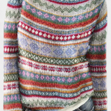 Ottavia | Pull en Maille avec Motif Nordique