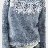 Ottavia | Pull en Maille avec Motif Nordique