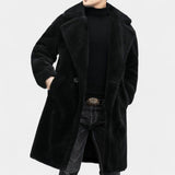 Patrik – Manteau teddy d'hiver avec revers
