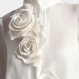 T-shirt avec des roses en 3D