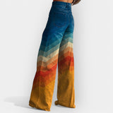 Rozálie - Pantalon haut avec jambes évasées