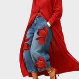 Daniella - Robe en lin & Ensemble en denim fleuri