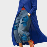 Daniella - Robe en lin & Ensemble en denim fleuri