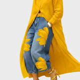 Daniella - Robe en lin & Ensemble en denim fleuri