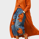 Daniella - Robe en lin & Ensemble en denim fleuri
