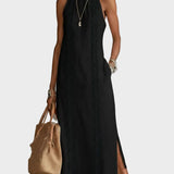 Jimena - robe midi en lin