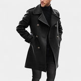 Marek – Manteau élégant à double boutonnage