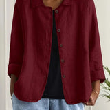 Remedios | Veste en Lin à Boutons Femme Manches Longues