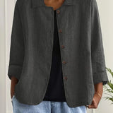 Remedios | Veste en Lin à Boutons Femme Manches Longues