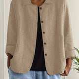 Remedios | Veste en Lin à Boutons Femme Manches Longues