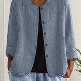 Remedios | Veste en Lin à Boutons Femme Manches Longues