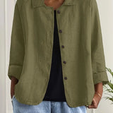 Remedios | Veste en Lin à Boutons Femme Manches Longues