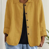 Remedios | Veste en Lin à Boutons Femme Manches Longues
