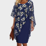 Amalie - Ensemble de robe élégant avec un haut fleuri en chiffon