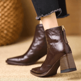 Klaudia - Bottines de luxe à talon moyen
